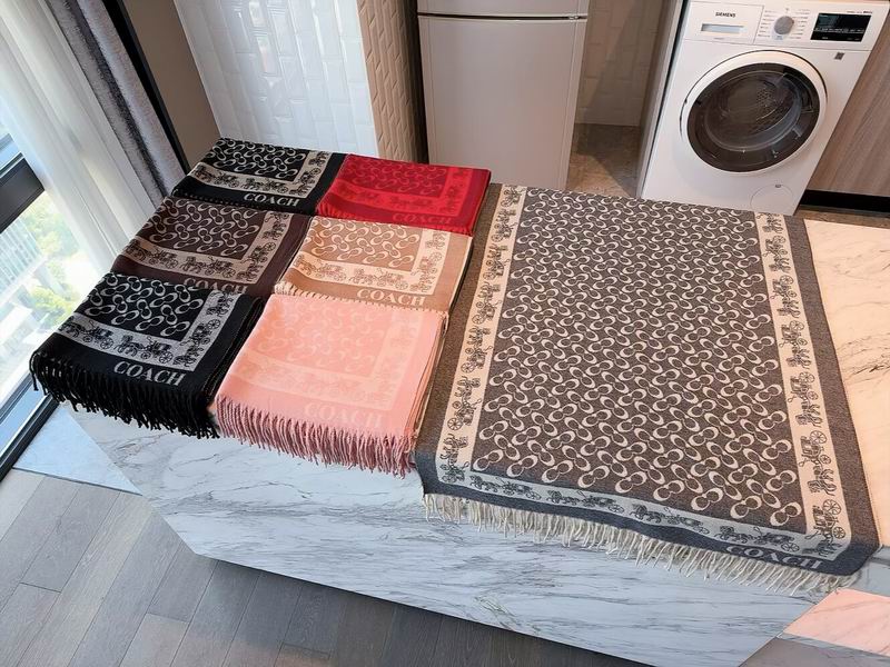 Coach Scarf 195X53cm 97%羊毛3%羊绒 E102235